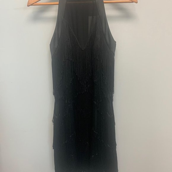 Karen Millen Black Tassel Dress With Tags - Picture 3 of 4